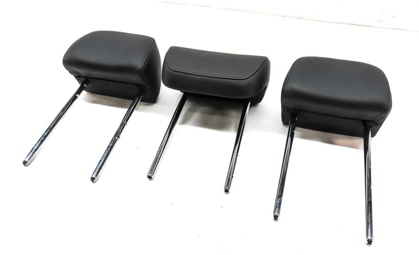 AUDI 11-17 Q5 14-17 SQ5 (B8) REAR LEFT RIGHT CENTER HEADREST SET3 (BLACK)