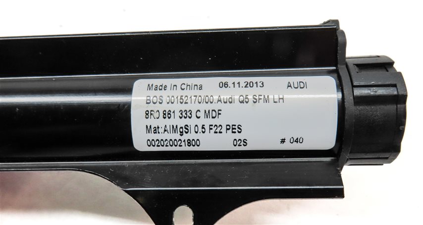Thumbnail 8: 09-17 AUDI Q5 SQ5 (B8 8R) REAR LEFT DOOR WINDOW SUNSHADE SUN SHADE PRIVACY BLIND