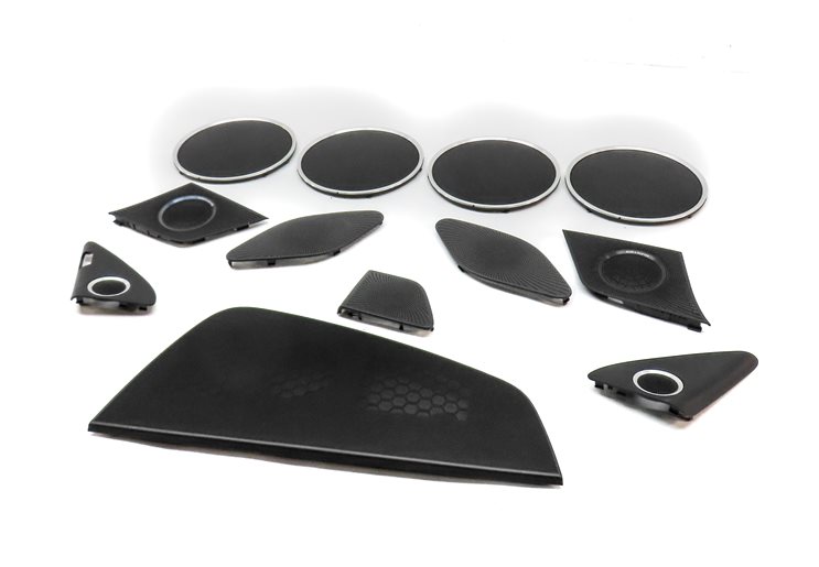 2014 AUDI SQ5 (B8 8R) BANG & OLUFSEN AUDIO STEREO SPEAKER COVER GRILLE SET/12