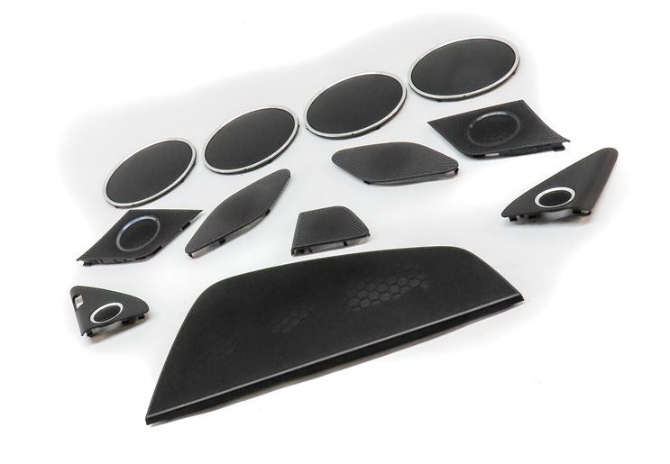 Thumbnail 2: 2014 AUDI SQ5 (B8 8R) BANG & OLUFSEN AUDIO STEREO SPEAKER COVER GRILLE SET/12