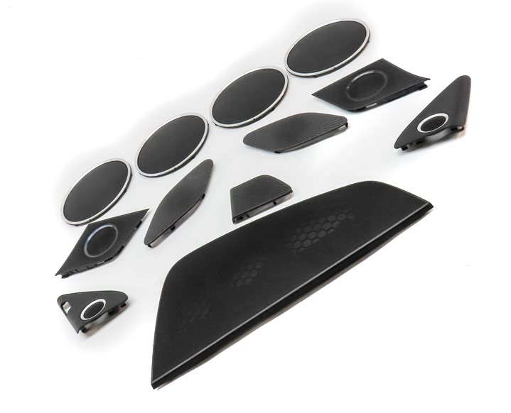 Thumbnail 3: 2014 AUDI SQ5 (B8 8R) BANG & OLUFSEN AUDIO STEREO SPEAKER COVER GRILLE SET/12