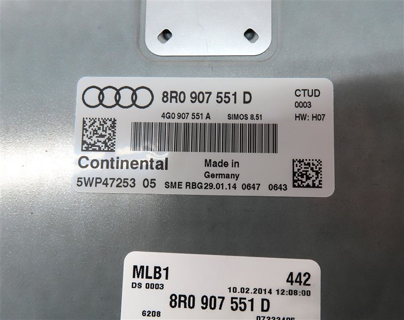 Thumbnail 4: 14-17 AUDI SQ5 (B8 8R) 3.0L SUPERCHARGED ENGINE ECM IMMOBILIZER MODULE KEY SET