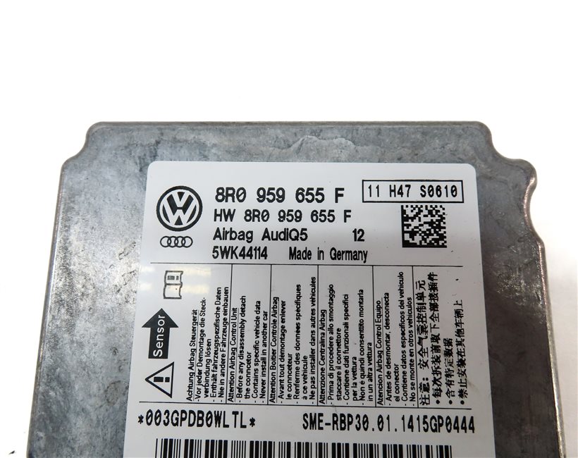 Thumbnail 4: 2013-2014 AUDI Q5 SQ5 (B8 8R) SRS BAG RESTRAINT CONTROL MODULE COMPUTER