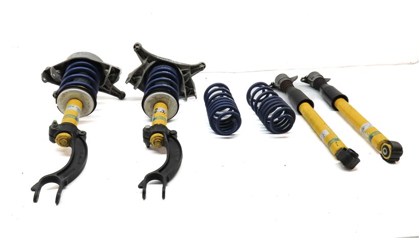 14 AUDI SQ5 (B8 8R) BILSTEIN FRONT & REAR SHOCK STRUT SET w/ H&R COIL SPRING SET