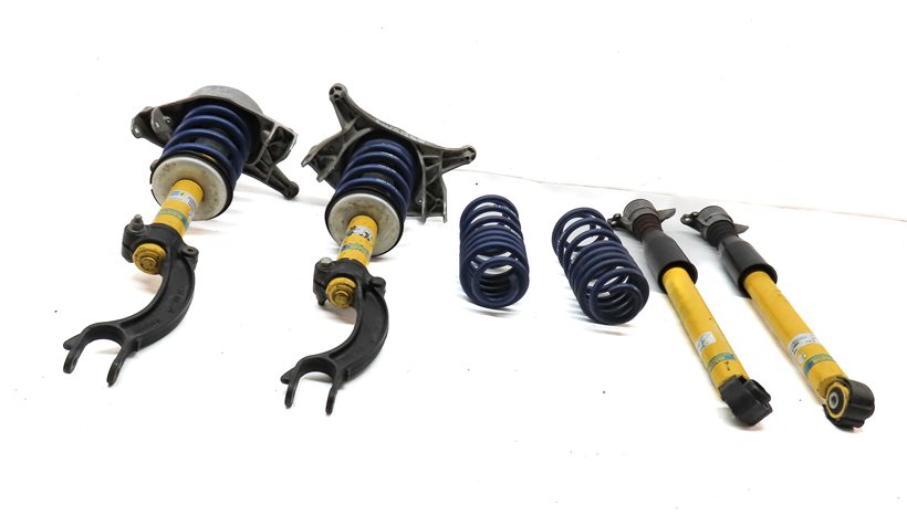 Thumbnail 2: 14 AUDI SQ5 (B8 8R) BILSTEIN FRONT & REAR SHOCK STRUT SET w/ H&R COIL SPRING SET