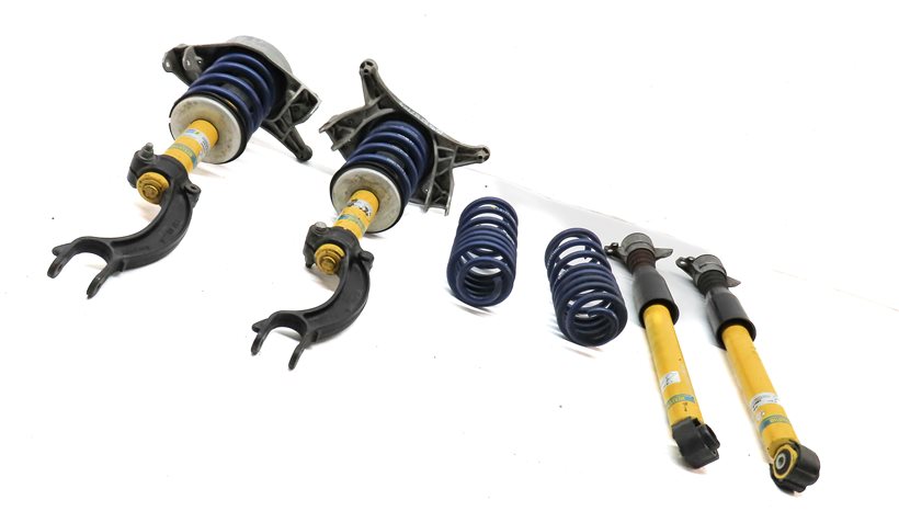 Thumbnail 3: 14 AUDI SQ5 (B8 8R) BILSTEIN FRONT & REAR SHOCK STRUT SET w/ H&R COIL SPRING SET