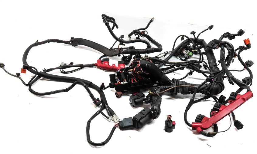 Thumbnail 3: 2014 AUDI SQ5 (B8 8R) 3.0L SUPER (CTUD) ENGINE MOTOR WIRE WIRING HARNESS LOOM