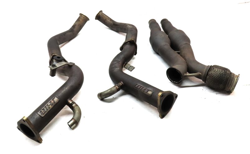2014 AUDI SQ5 (B8 8R) 3.0L SUPER JHM LEFT & RIGHT EXHAUST MANIFOLD X-PIPE SET/2