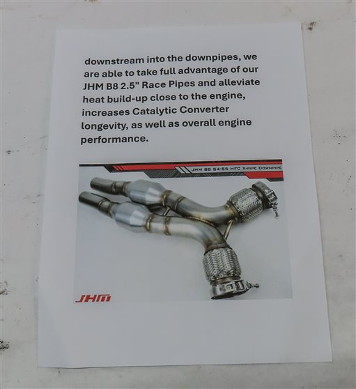 Thumbnail 17: 2014 AUDI SQ5 (B8 8R) 3.0L SUPER JHM LEFT & RIGHT EXHAUST MANIFOLD X-PIPE SET/2