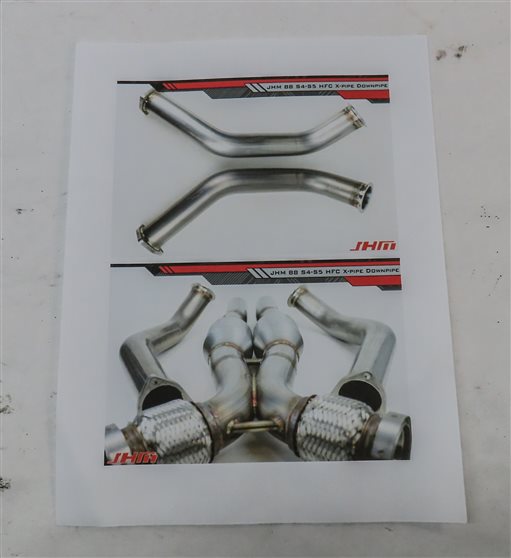 Thumbnail 18: 2014 AUDI SQ5 (B8 8R) 3.0L SUPER JHM LEFT & RIGHT EXHAUST MANIFOLD X-PIPE SET/2