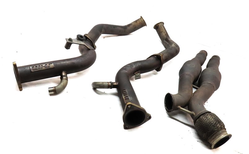 Thumbnail 3: 2014 AUDI SQ5 (B8 8R) 3.0L SUPER JHM LEFT & RIGHT EXHAUST MANIFOLD X-PIPE SET/2