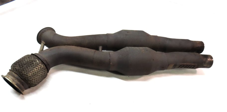 Thumbnail 4: 2014 AUDI SQ5 (B8 8R) 3.0L SUPER JHM LEFT & RIGHT EXHAUST MANIFOLD X-PIPE SET/2