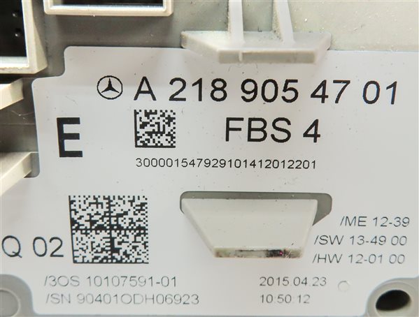 Thumbnail 6: 15-16 MERCEDES E GT CLS CLASS (W212 W190 W218) DASH KEY IGNITION CONTROL MODULE