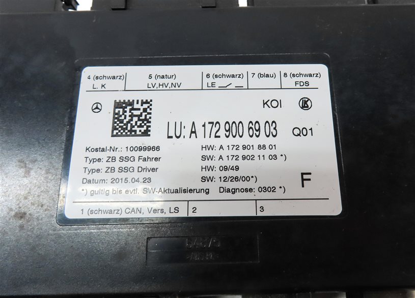 Thumbnail 4: 2016 MERCEDES E350 (W212) FRONT LEFT DRIVER SEAT CONTROL MODULE