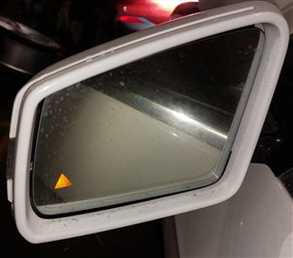 Thumbnail 2: 15-16 MERCEDES E CLASS W212 FRONT LEFT DRIVER DOOR MIRROR PFOLD HEAT (WHITE)