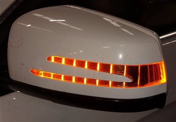 Thumbnail 3: 15-16 MERCEDES E CLASS W212 FRONT LEFT DRIVER DOOR MIRROR PFOLD HEAT (WHITE)