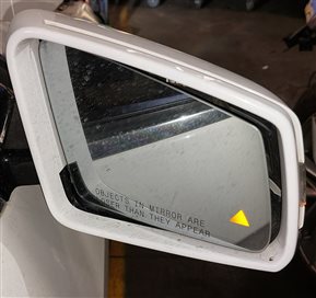 Thumbnail 2: 15-16 MERCEDES E CLASS W212 FRONT RIGHT PASSENGER DOOR MIRRO PFOLD HEAT (WHITE)