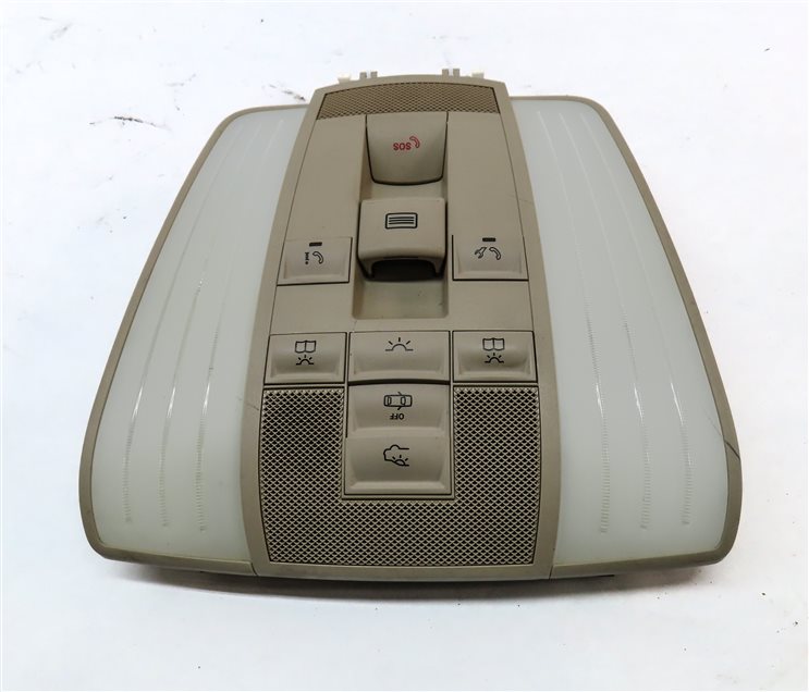 Thumbnail 4: 2016 MERCEDES E350 (W212) FRONT OVERHEAD DOME LIGHT LAMP w/ SWITCHES (BEIGE)