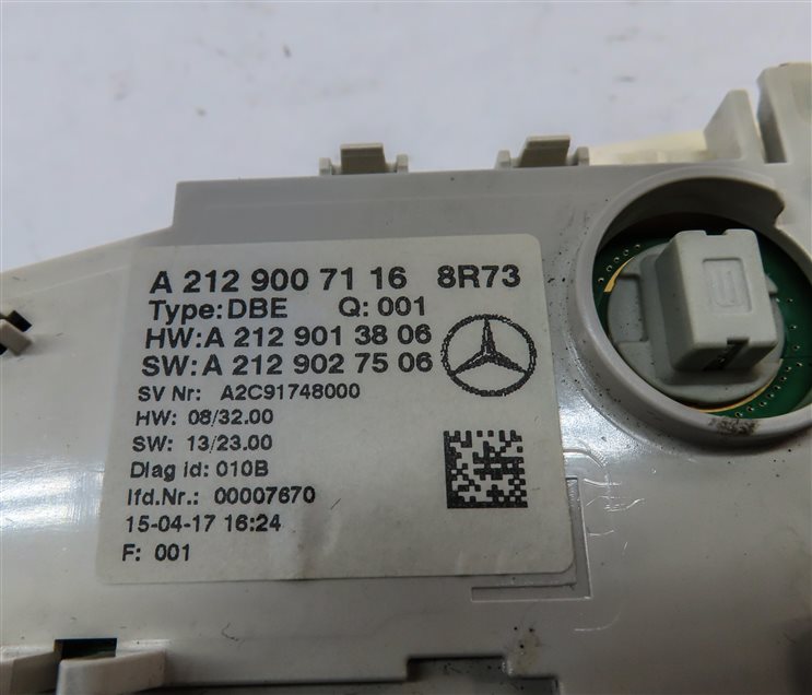 Thumbnail 6: 2016 MERCEDES E350 (W212) FRONT OVERHEAD DOME LIGHT LAMP w/ SWITCHES (BEIGE)