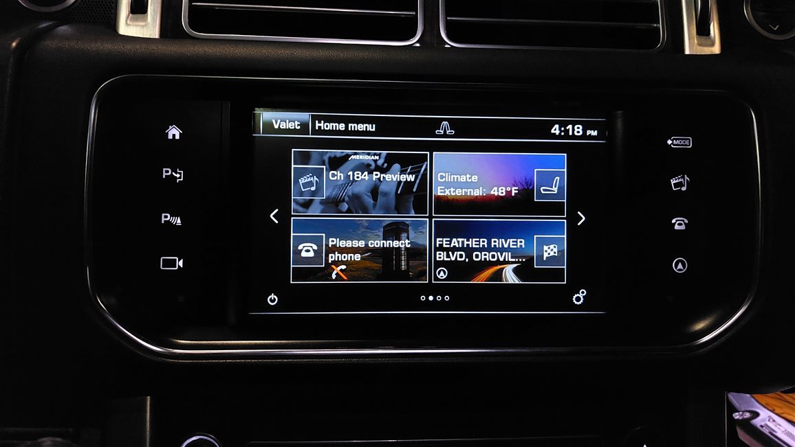 2016 LAND RANGE ROVER CENTER DASH GPS NAVIGATION INFORMATION TOUCH SCREEN