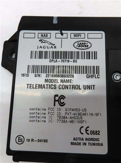 Thumbnail 4: 2016 LAND RANGE ROVER (L405) BLUETOOTH TELEMATICS COMMUNICATION CONTROL MODULE