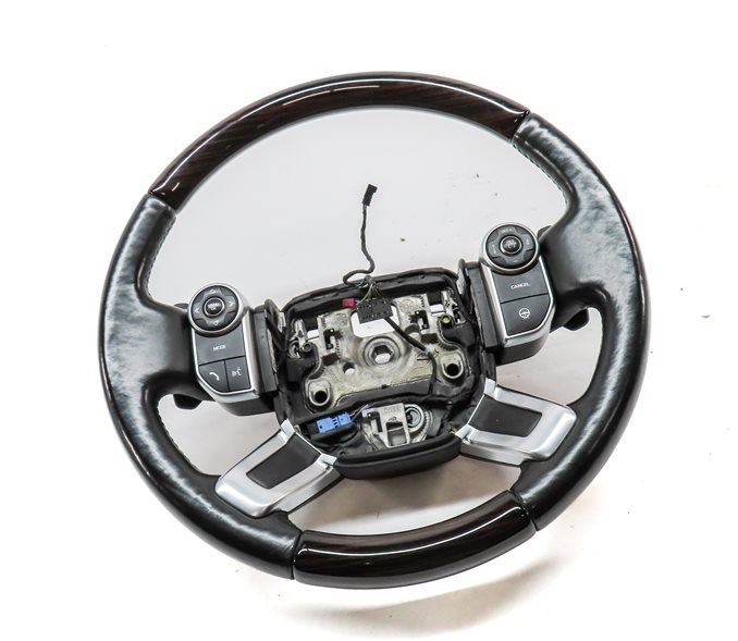 13-22 RANGE ROVER (L405) HEATED STEERING WHEEL w/ PADDLE & SWITCHES (BLACK WOOD)