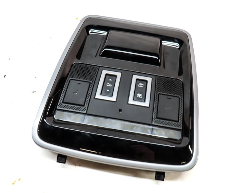 2016 LAND RANGE ROVER (L405) FRONT OVERHEAD DOME LIGHT LAMP w/SWITCHES (BLACK)