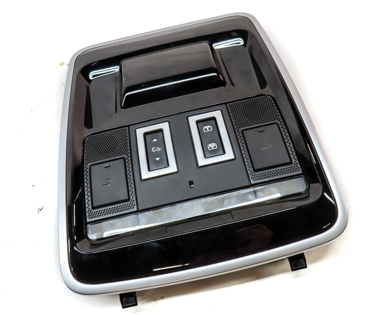 Thumbnail 3: 2016 LAND RANGE ROVER (L405) FRONT OVERHEAD DOME LIGHT LAMP w/SWITCHES (BLACK)
