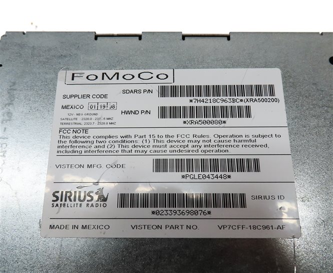 Thumbnail 4: 2007-2012 LR3 RANGE ROVER SPORT (L320) SIRIUS SATELLITE RADIO RECEIVER MODULE