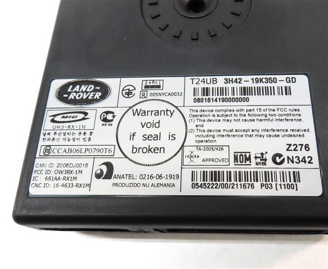 Thumbnail 5: 2008 LAND RANGE ROVER (L322) BLUETOOTH TELEMATIC COMMUNICATION CONTROL MODULE