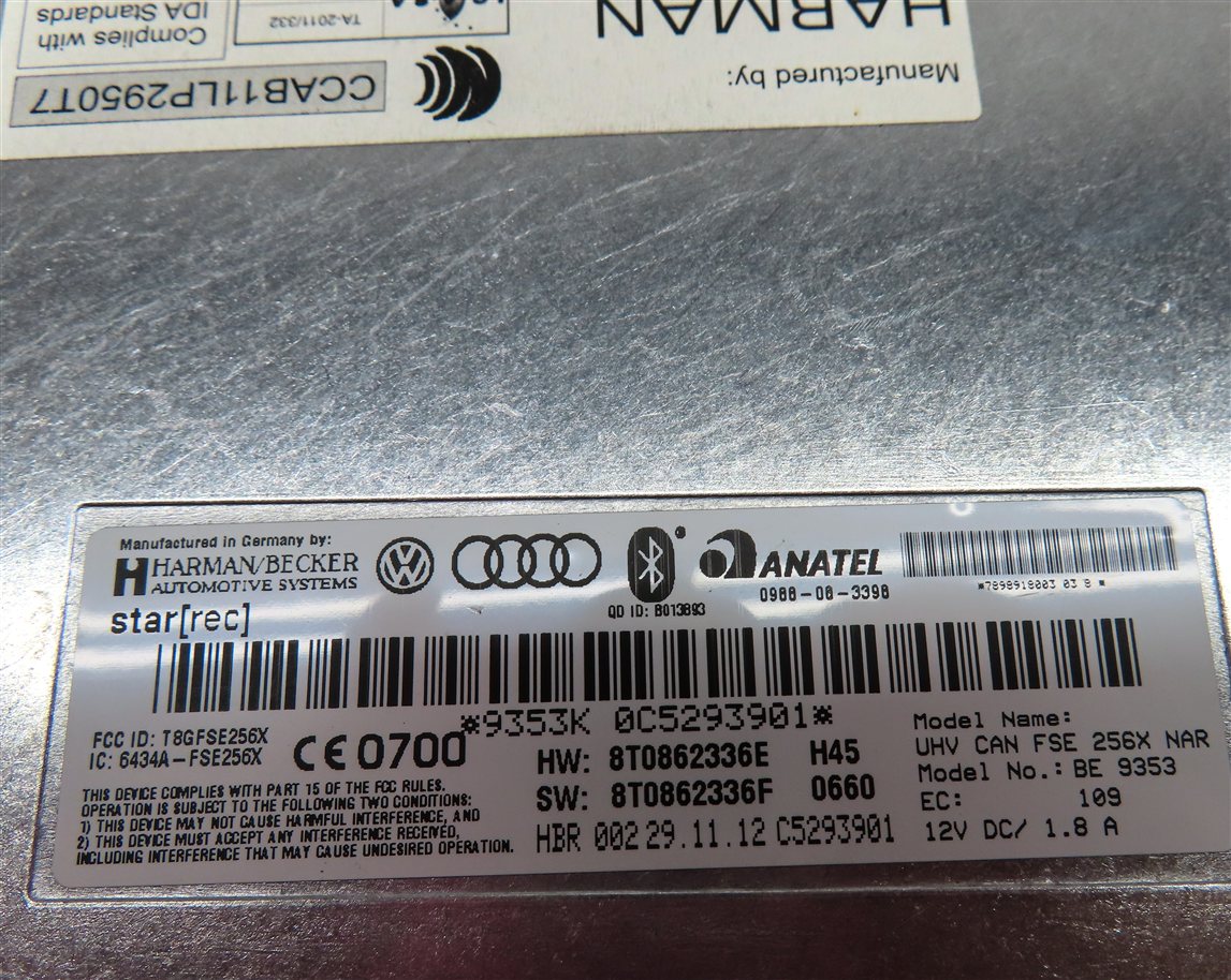 Thumbnail 12: 2010-2017 AUDI A4 Q5 S4 SQ5 (B8 8K 8R) BLUETOOTH COMMUNICATION CONTROL MODULE