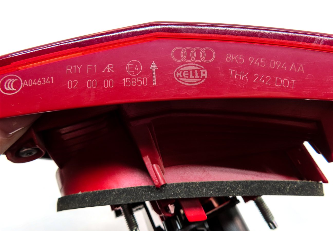 Thumbnail 11: 13-16 AUDI A4 S4 B8 8K RIGHT PASSENGER INNER LID LED TAILLIGHT BRAKE LIGHT LAMP