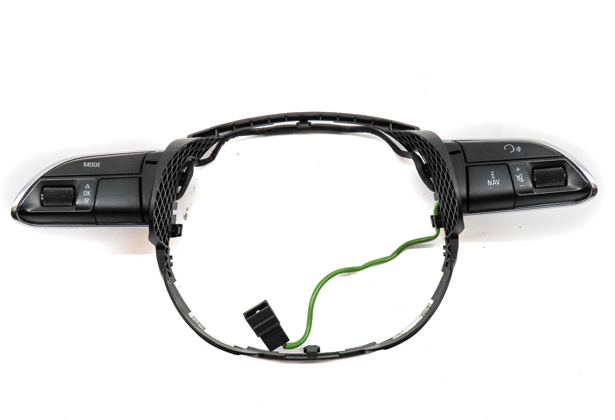Thumbnail 2: 2013 AUDI A4 (B8 8K) STEERING WHEEL MEDIA NAVI PHONE CONTROL SWITCHES w/TRIM