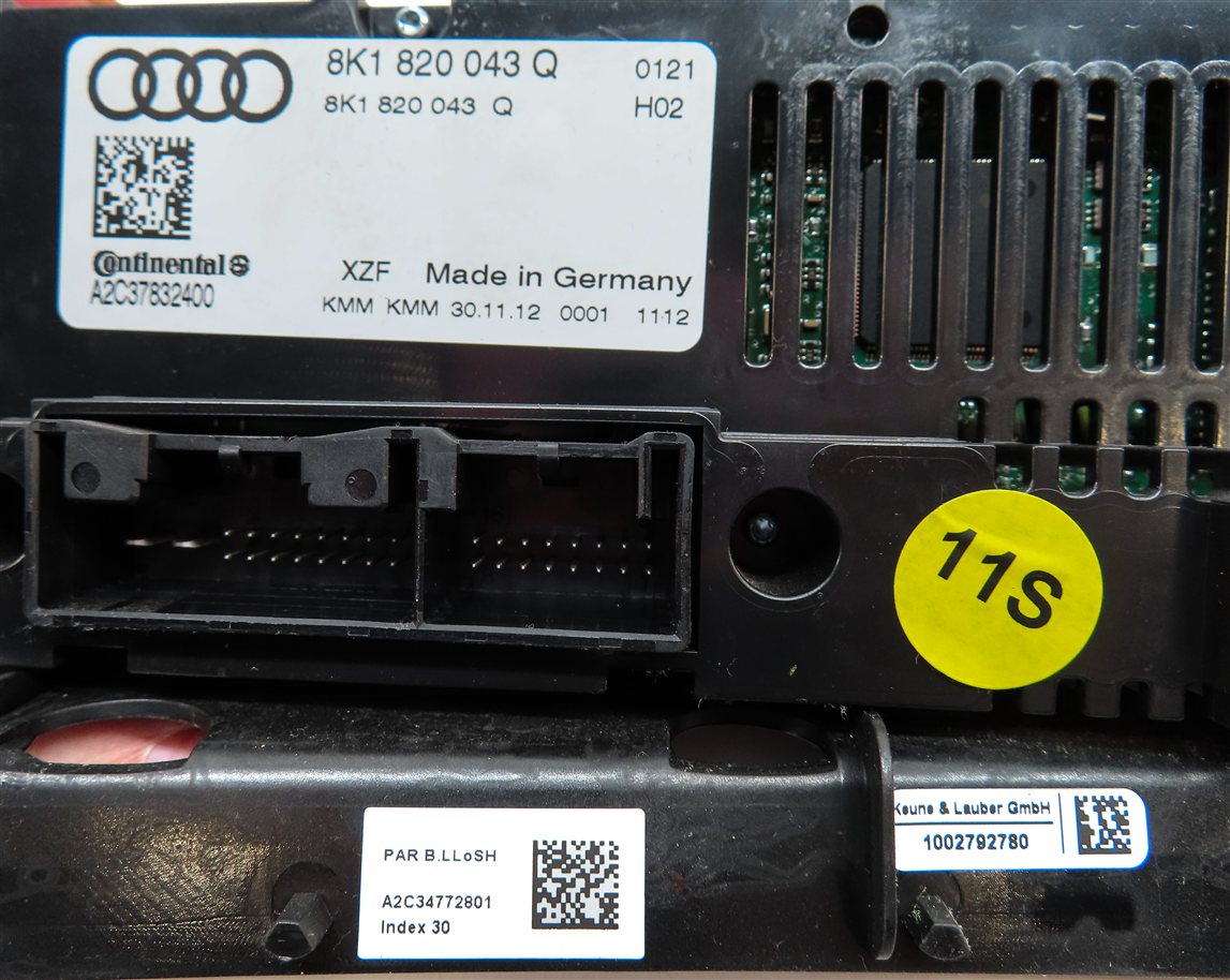 Thumbnail 9: 13-17 AUDI A4 A5 Q5 S4 RS5 S5 SQ5 (B8 8K 8T 8R) HEATER A/C TEMPERATURE CONTROL