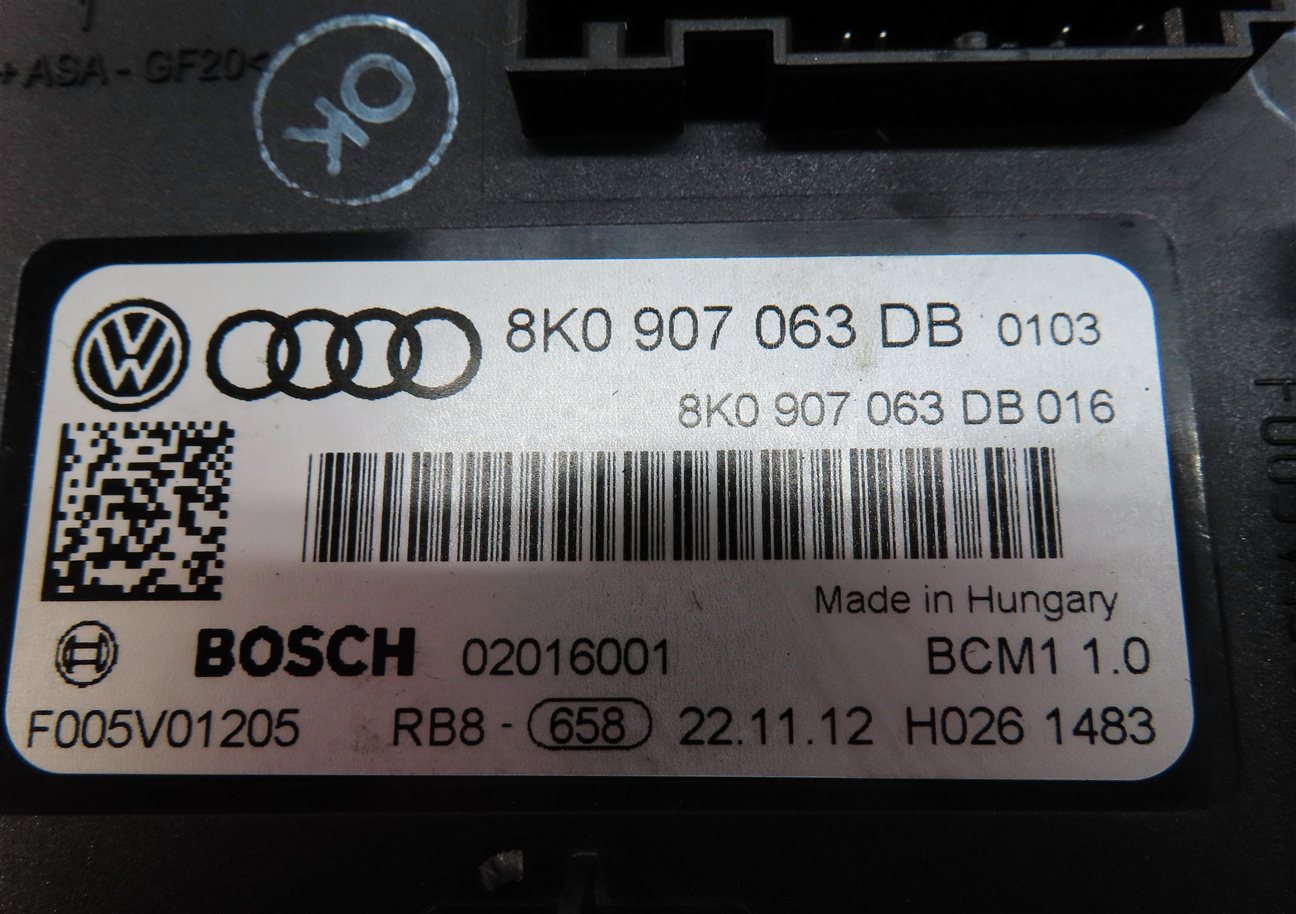 Thumbnail 16: 13 AUDI A4 B8 8K 2.0L TURBO CAEB ENGINE ECM SPEEDOMETER IGNITION IMMOBILIZER SET