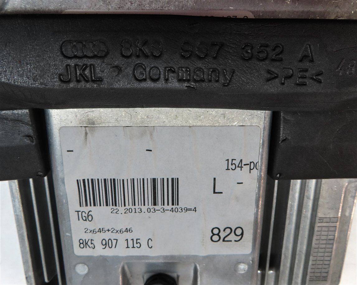 Thumbnail 19: 13 AUDI A4 B8 8K 2.0L TURBO CAEB ENGINE ECM SPEEDOMETER IGNITION IMMOBILIZER SET