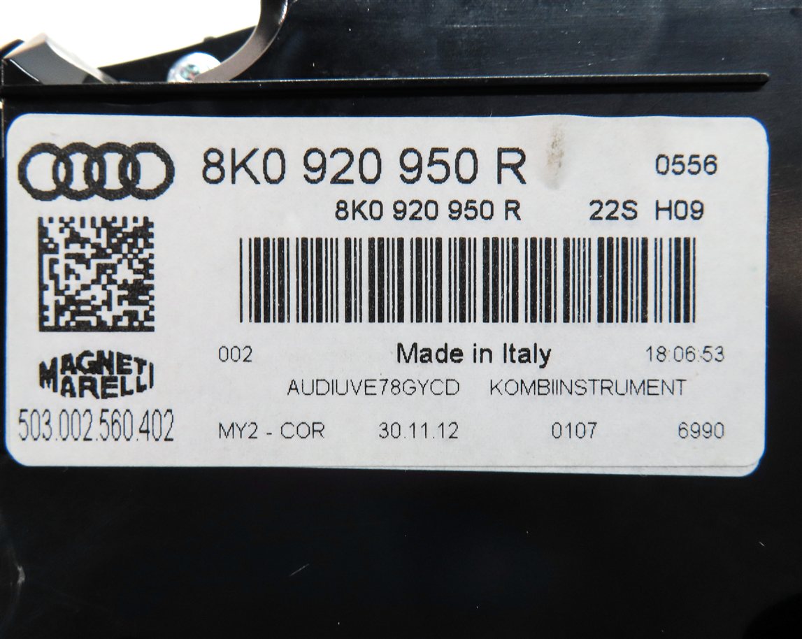 Thumbnail 21: 13 AUDI A4 B8 8K 2.0L TURBO CAEB ENGINE ECM SPEEDOMETER IGNITION IMMOBILIZER SET