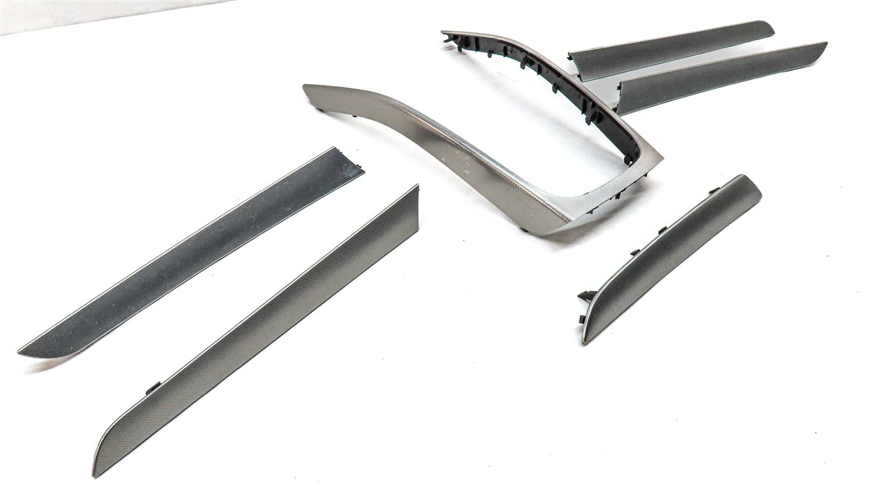 2013 AUDI A4 (B8 8K) INTERIOR DASH CONSOLE FRONT & REAR DOOR TRIM SET (ALUMINUM)