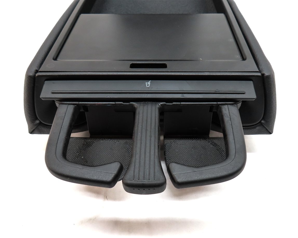 Thumbnail 3: 2013 AUDI A4 (B8 8K) REAR CENTER SEAT BACK CONSOLE ARMREST w/ CUPHOLDER (BLACK)