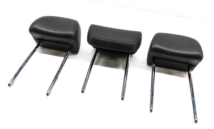 AUDI 11-17 Q5 14-17 SQ5 (B8) REAR LEFT RIGHT CENTER HEADREST SET3 (BLACK)