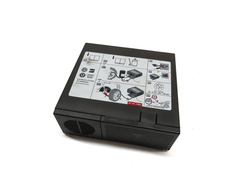 2013 AUDI Q5 (B8 8R) EMERGENCY ROADSIDE SPARE TIRE AIR COMPRESSOR PUMP