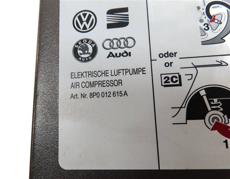 Thumbnail 4: 2013 AUDI Q5 (B8 8R) EMERGENCY ROADSIDE SPARE TIRE AIR COMPRESSOR PUMP
