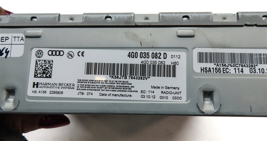 Thumbnail 5: 2013-2017 AUDI Q5 SQ5 (B8 8R) AM/FM RADIO STEREO RECEIVER MODULE (HARMAN BECKER)