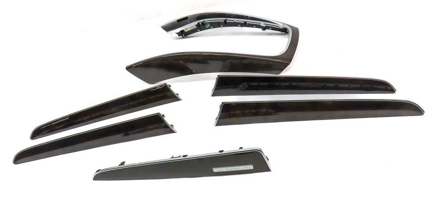 Thumbnail 2: 2013 AUDI Q5 (B8 8R) INTERIOR FRONT REAR DOOR DASH CONSOLE TRIM SET (WALNUT)