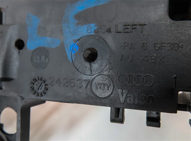 Thumbnail 6: 09-17 AUDI A4 S4 Q5 ALLROAD (B8 8K 8R) FRONT LEFT KEYLESS DOOR HANDLE (GRAY)