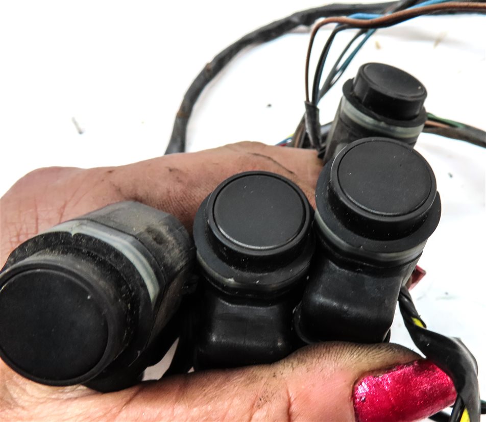 Thumbnail 5: 12 ROVER LR4 L319 REAR PARK ASSIST PDC DISTANCE CONTROL SENSOR SET/4 w/HARNESS
