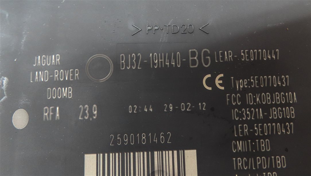 Thumbnail 14: 12 ROVER LR4 L319 5.0L NON SUPER SPEEDOMETER ECM BCM IMMOBILIZER MODULE SET/9