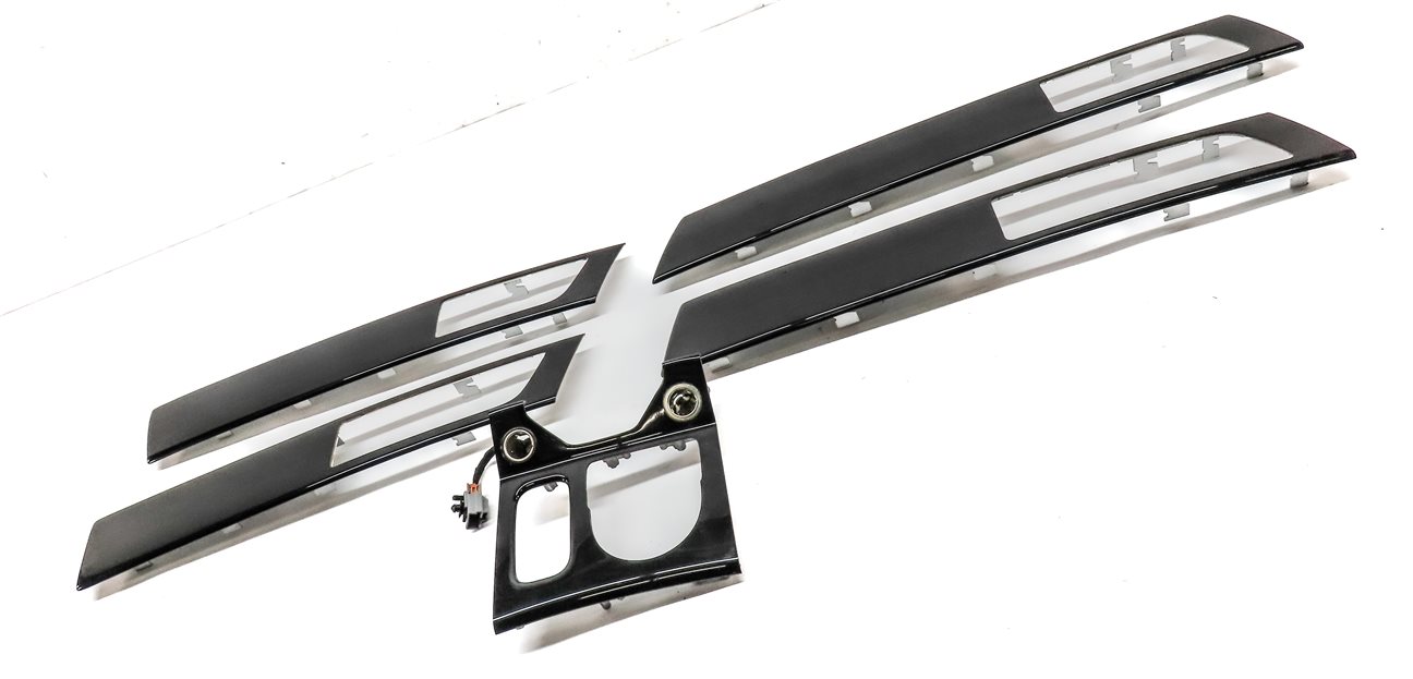 Thumbnail 21: 12 ROVER LR4 (L319) INTERIOR FRONT REAR DOOR CENTER CONSOLE TRIM SET (BLACK)