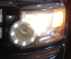 Thumbnail 2: 2010-2012 LAND ROVER LR4 - LEFT FRONT DRIVER HALOGEN HEADLIGHT (MANUAL LEVELING)