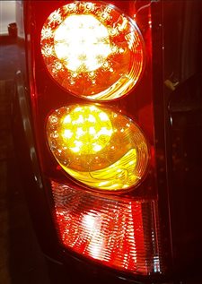 Thumbnail 2: 10-13 LAND ROVER LR4 FRONT LEFT DRIVER QUARTER PANEL TAILLIGHT BRAKE LIGHT LAMP